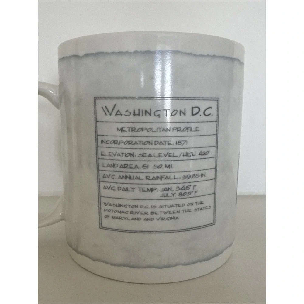 Starbucks SKYLINE Washington‎ DC Mug 2008 